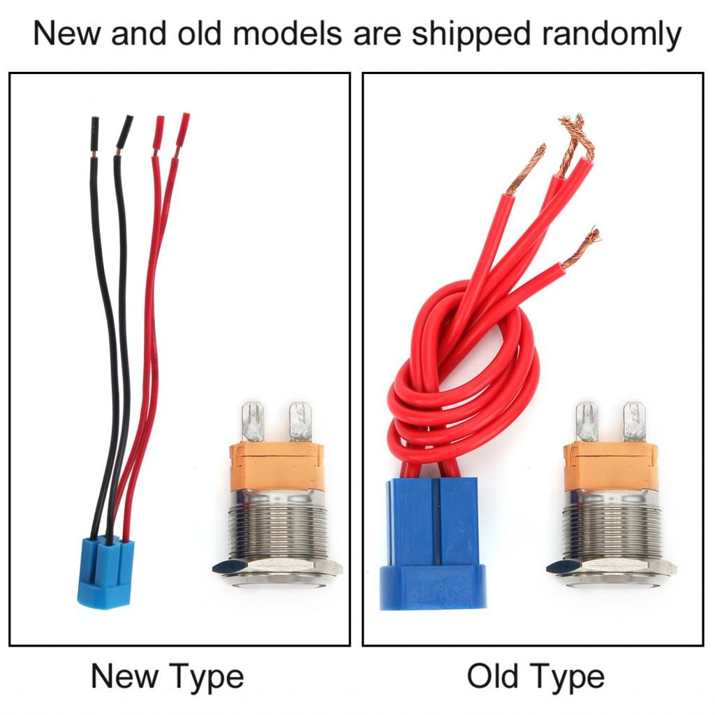yohooo-my 22mm AC250V 20A Push Button Switch Flat Head Metal with 4Pin ...