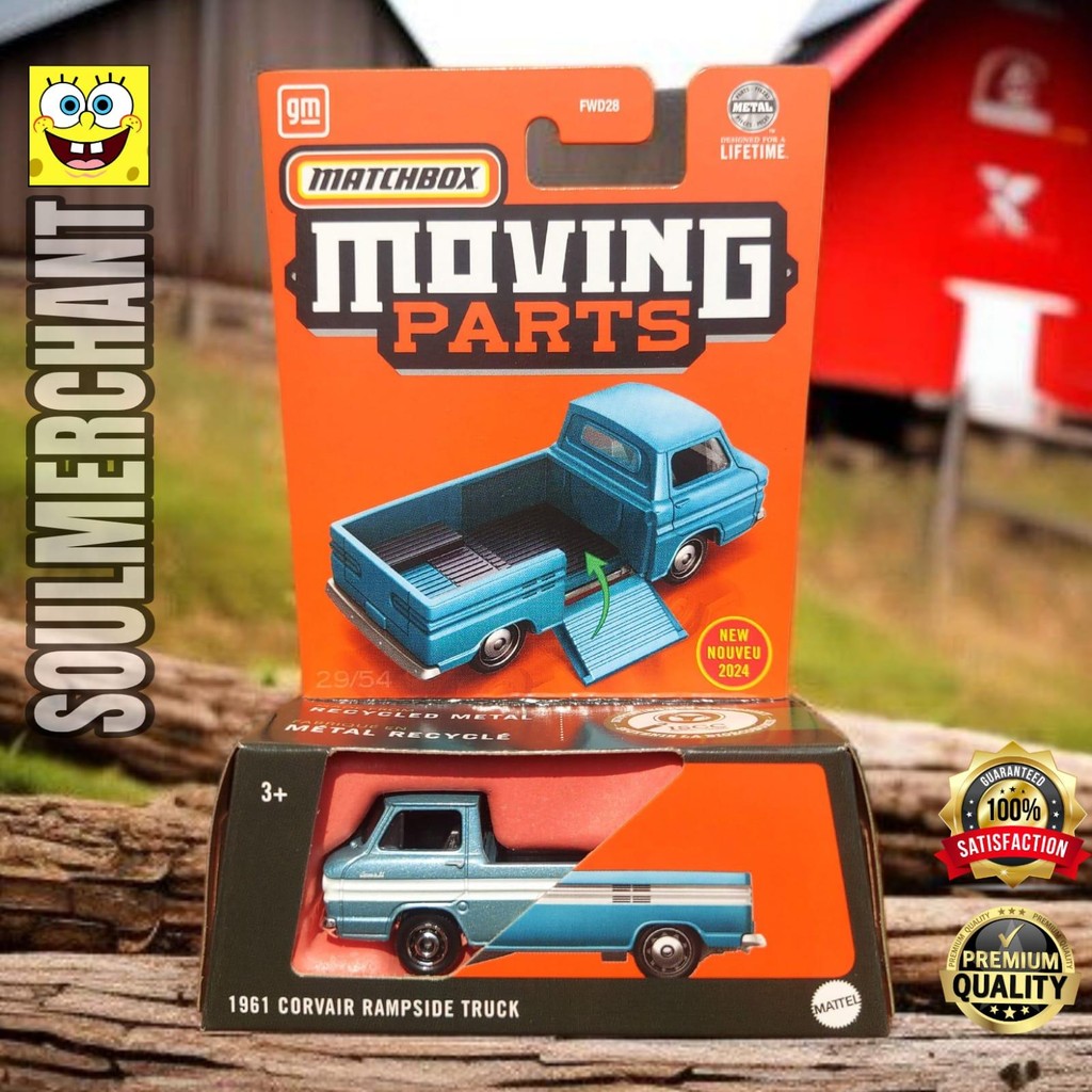 Matchbox Moving Parts 1961 Corvair Rampside Truck Diecast Chevrolet ...