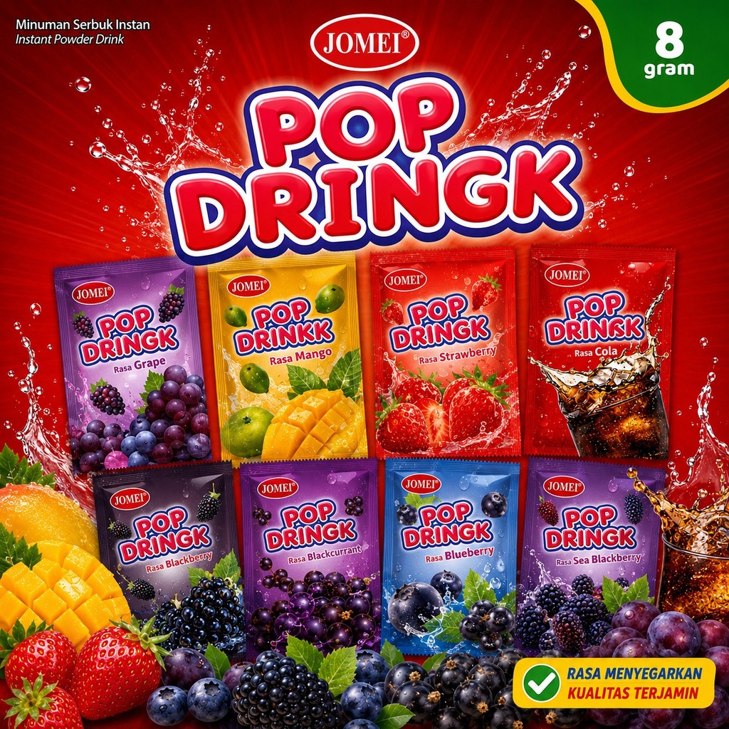 Jomei Pop Dringk Instant Powder Drink 40pcs | Shopee Malaysia