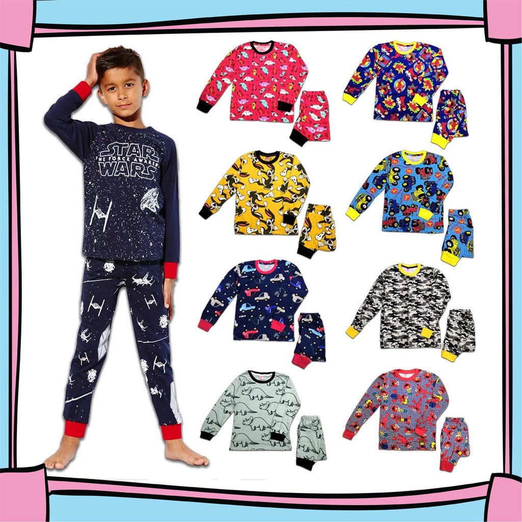 Palace Big Boy Long Sleeve Pyjamas Set (7Y-11Y) - Random Designs ...