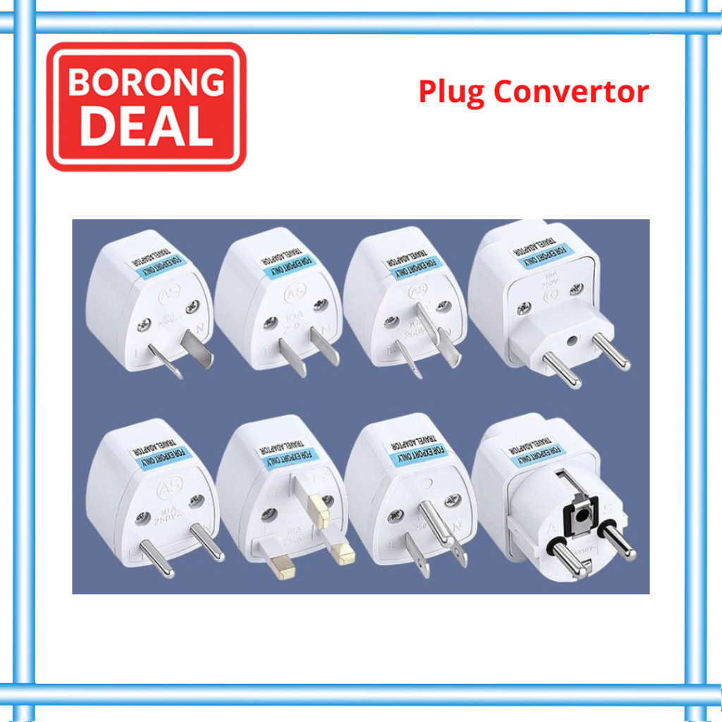 3 Pin-2 Pin Adapter Plug Universal Travel Adapter Power Converter US EU ...