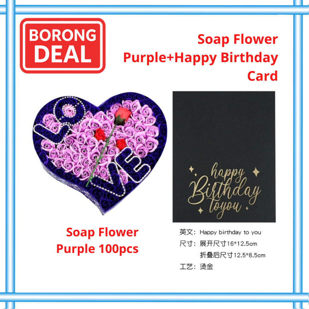 Soap Flower Rose Bouquet Bunga Gift Hadiah Valentine Mother Day ...