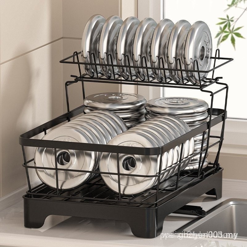 【2025】 25 New Style Double-Layer Dish Drain Rack Bottom Hollow ...