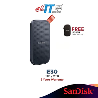 SanDisk Extreme Portable USB 3.2 Gen 2 SSD E30 R:520MB/800MB/S External Solid State Drive (1TB/2TB)