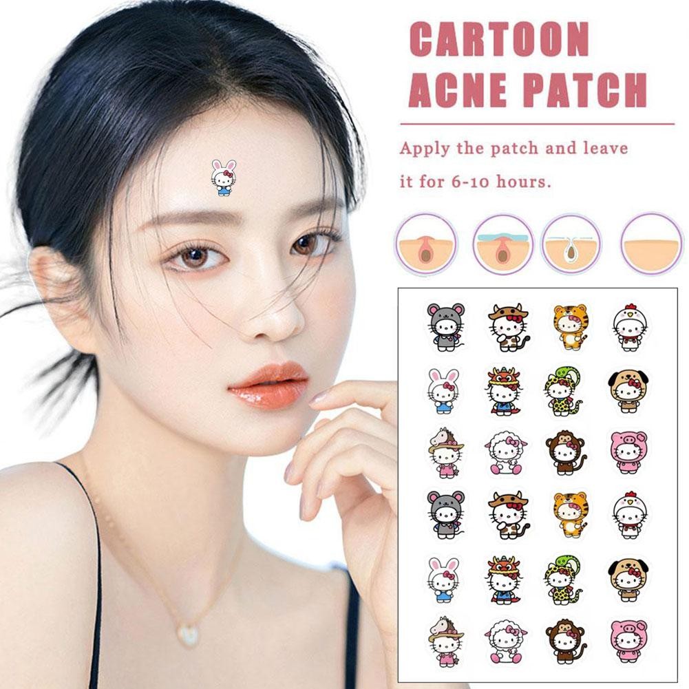 Cute Hellokitty Acne Patch Cute Hydrocolloid Patches Acne Pimples V1 ...