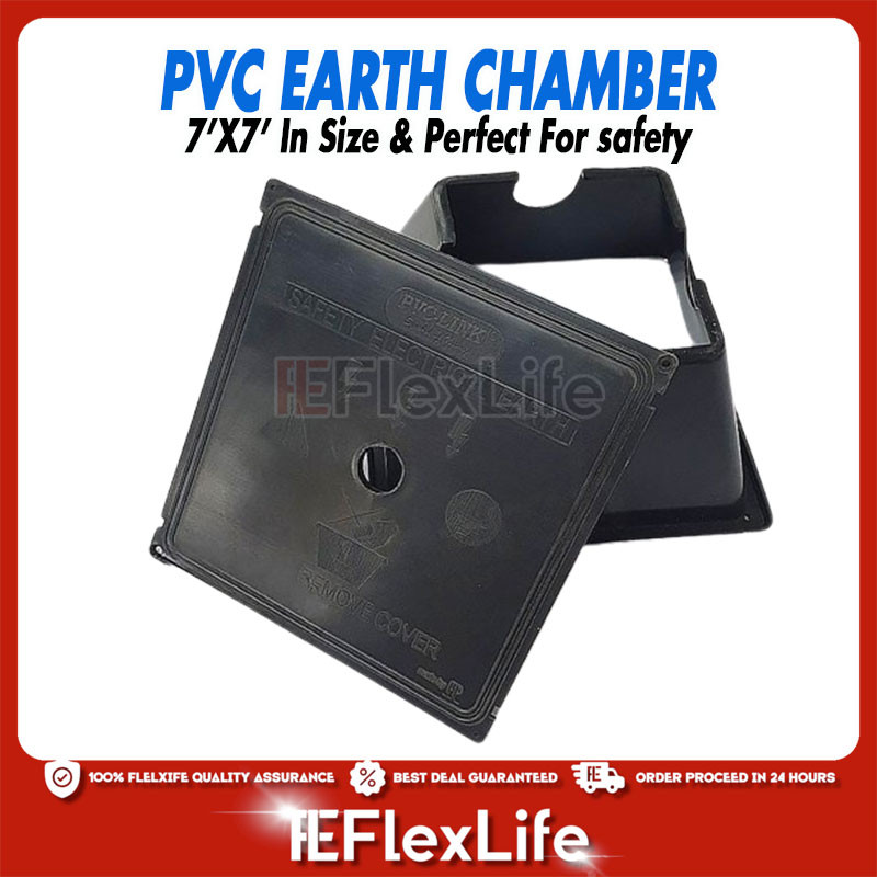 Safety Electrical Earth 7X7 Inches PVC Earth Chamber Cover PVC Link PVC ...