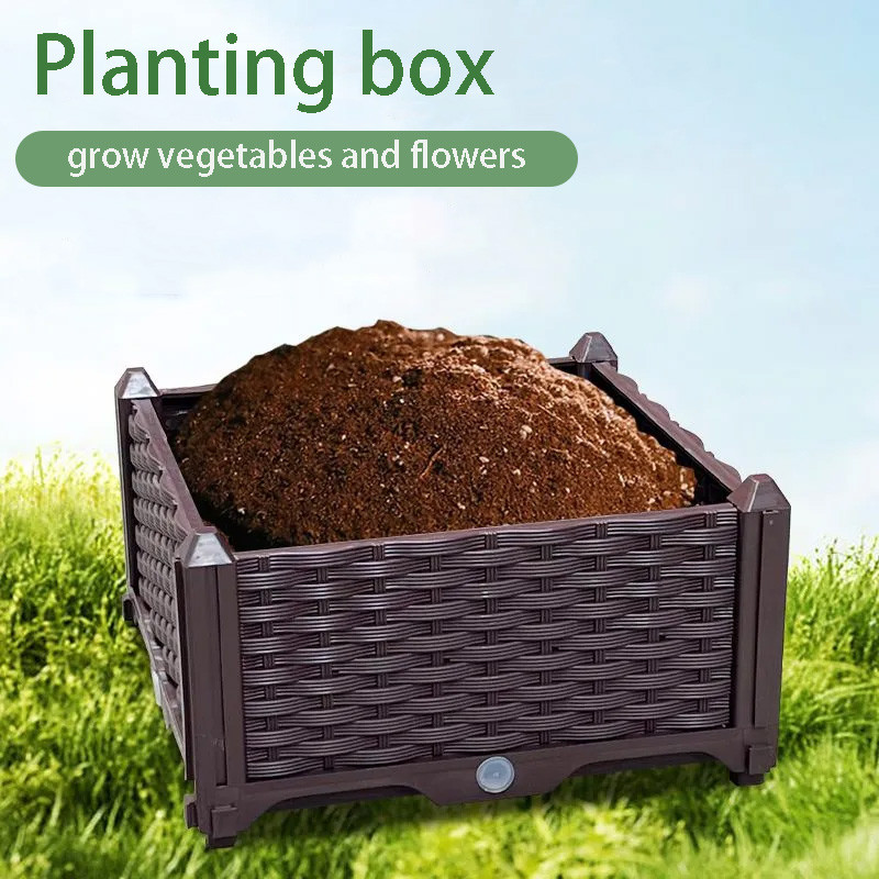 Household/Outdoor Vegetable/Flower Planting Box Plastic Gardening ...