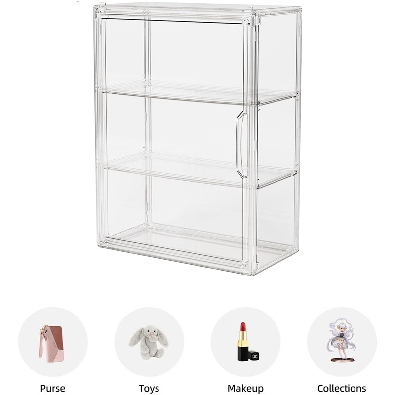 Batik 3 Layers Acrylic Display Rack Transparent Ladder Anime Car Model ...