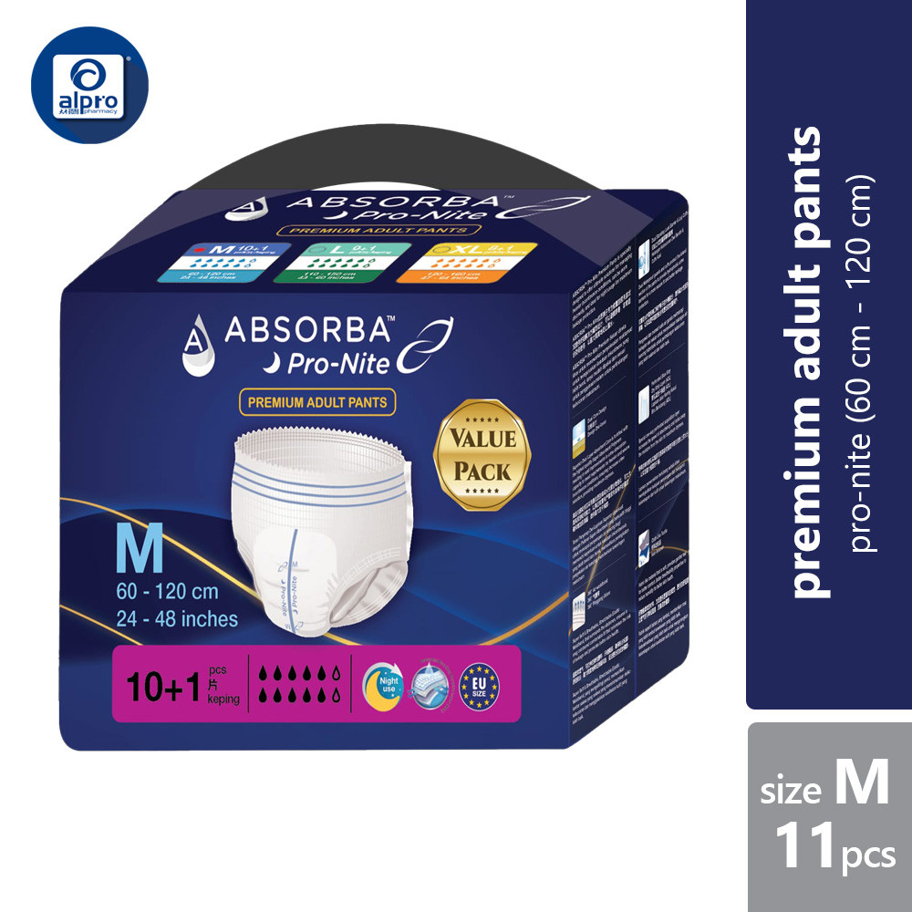 Absorba Pro-Nite Premium Pants (M) (10+1S) | Shopee Malaysia