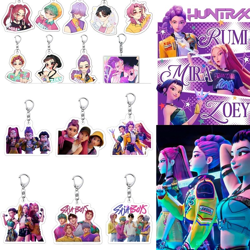 K-Pop Demon HHunters Birthday Keychains for Party Guests Gifts Demon ...