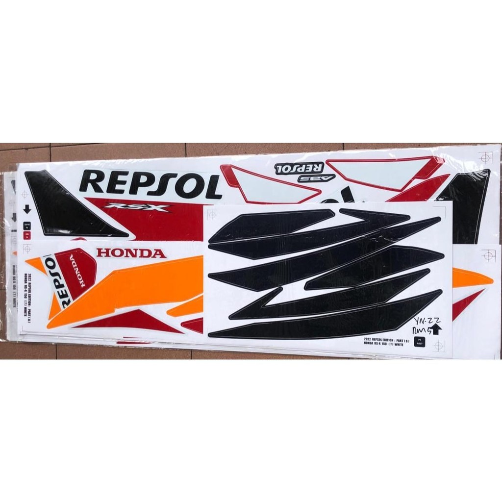 HONDA RSX - 150 (7) WHITE 2022 REPSOL EDITION PART (B) | Shopee Malaysia