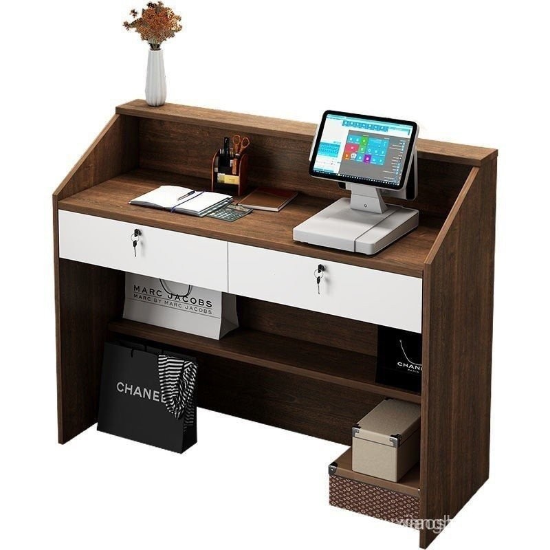 【In Stock】Cashier Bar Counter Small Simple Counter Company Reception ...