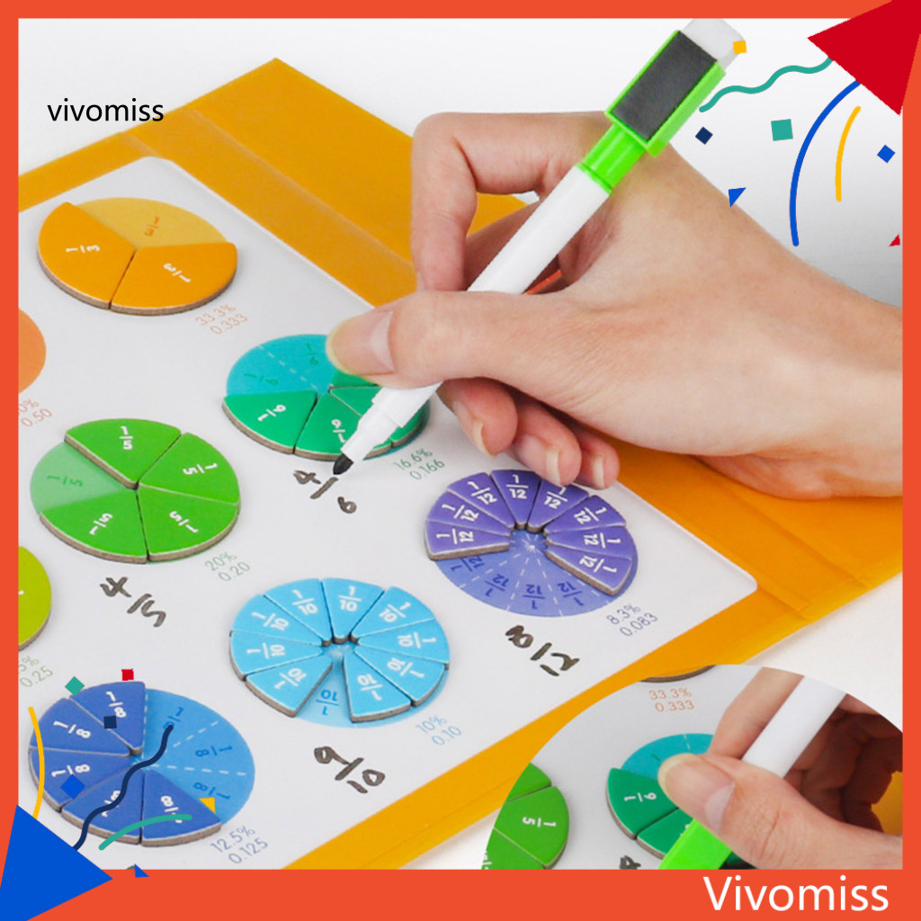 [VM] Fraction Learning Tool Educational Fraction Manipulatives Math ...