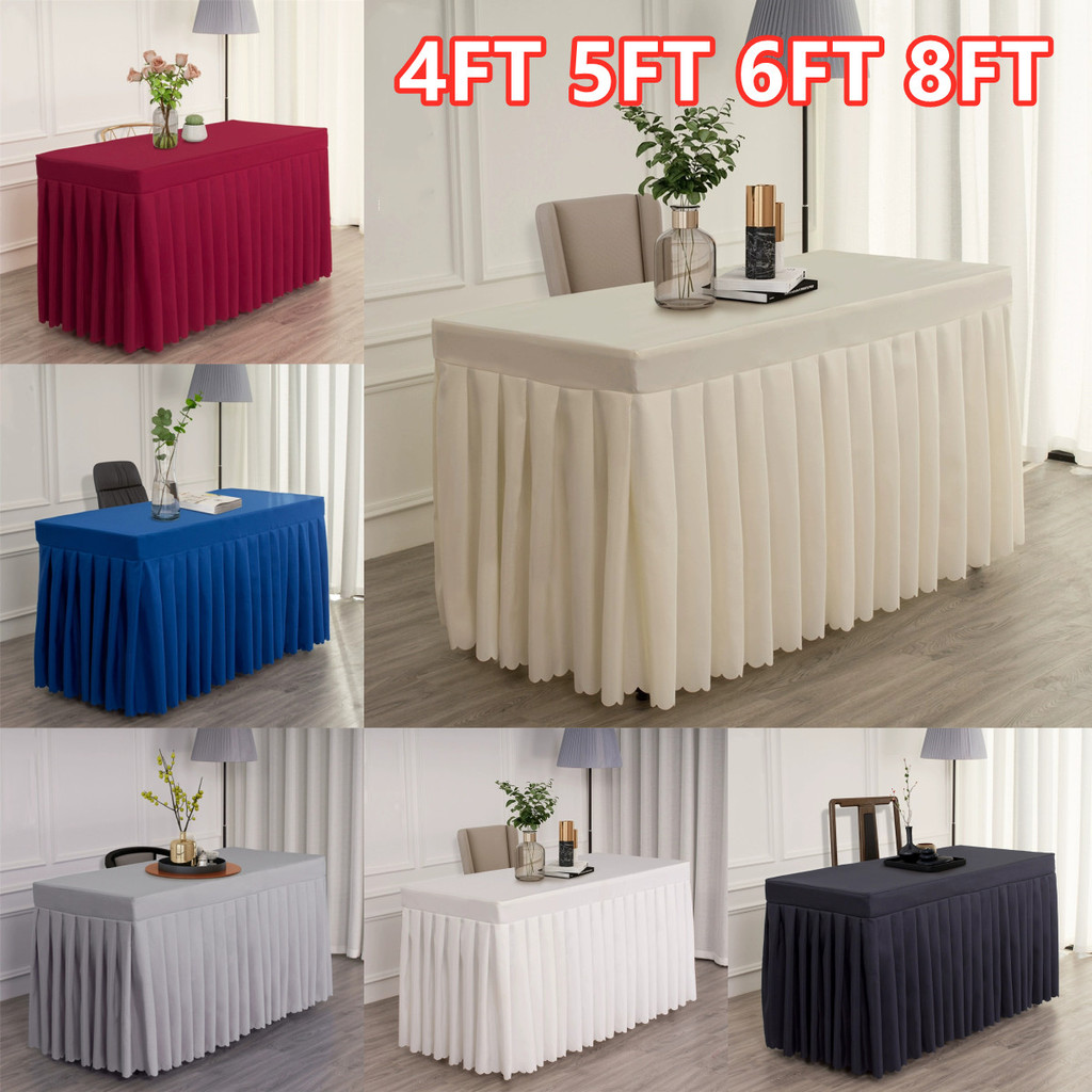 Table Cloth Table Skirting Rectangular Conference Tablecloth Wedding ...