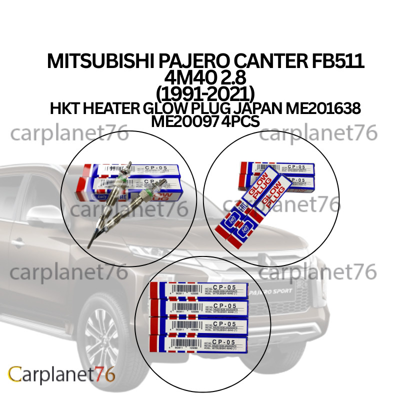 MITSUBISHI PAJERO CANTER FB511 4M40 2.8 (1991-2021) HKT HEATER GLOW ...