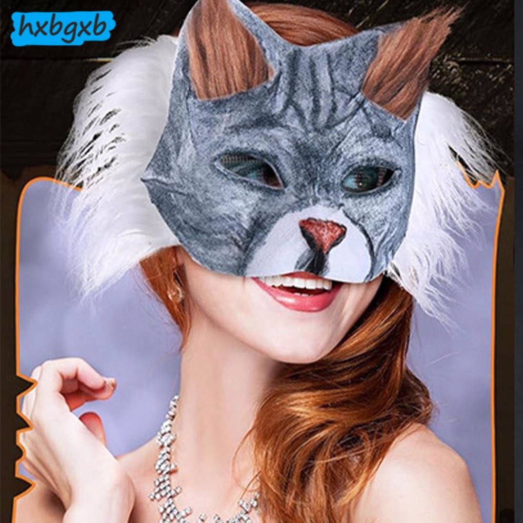 Therian Cat Mask Kit Include Eye Meshes And Gem Sticker DIY Mask Making ...