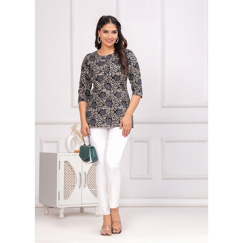 KAMDAR Short Cotton Kurti/Top | Shopee Malaysia