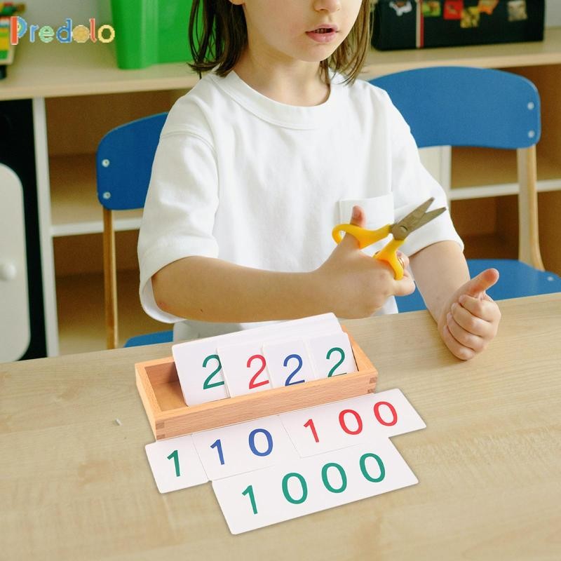 predolo 1-9000 Flashcards, Math Number Cards, Safe, Small PVC Number ...
