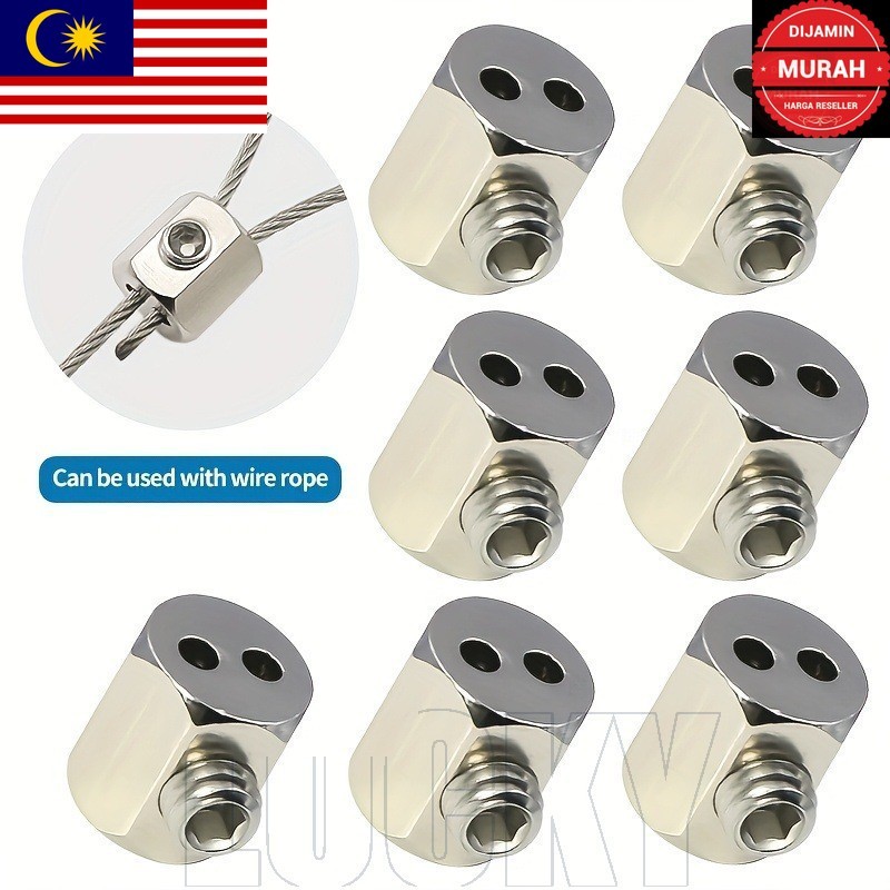 MP 10Pcs Steel Wire Rope Clamp - Cable Fastener Sling Tool ...