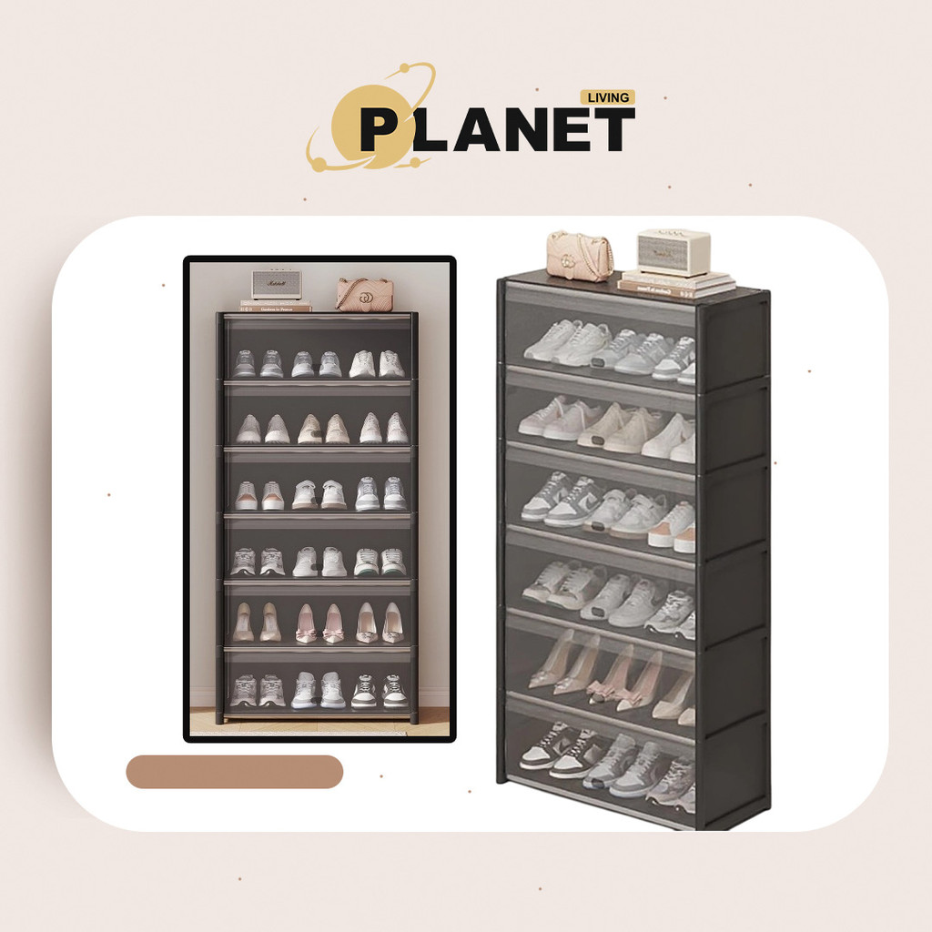 LIVING PLANET Rak Kasut Space Saving Shoe Rack Multi Tier Under Bed ...