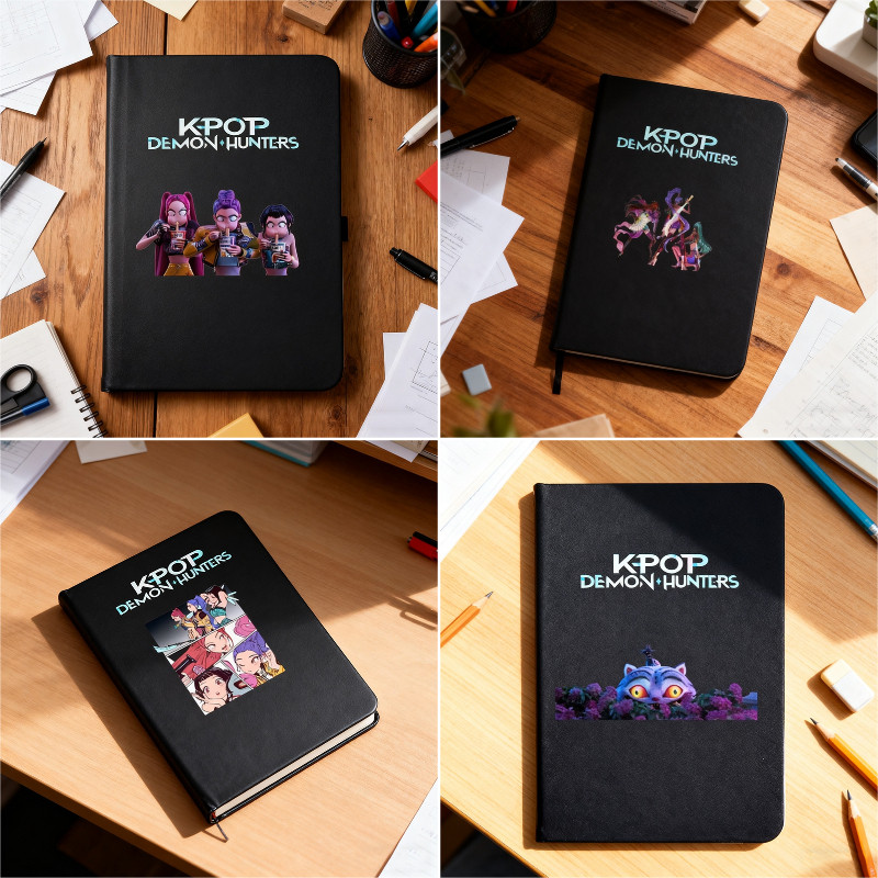 Double-Layer Notebooks Kpop Demon Hunters Student Book Stationery ...