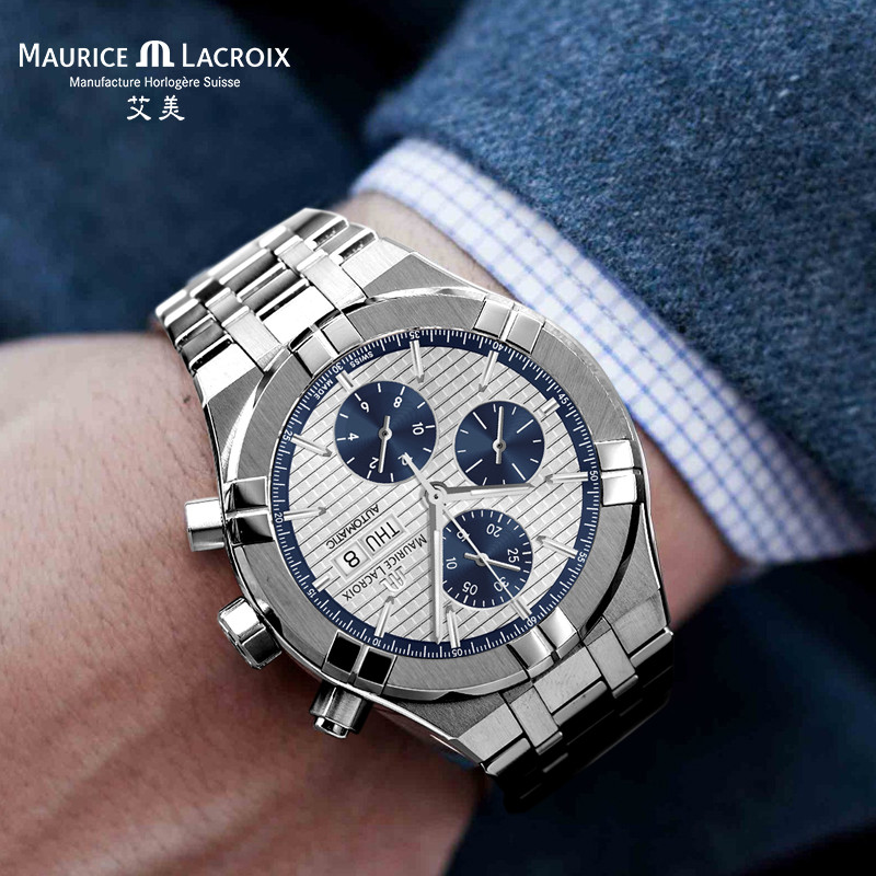 Maurice Lacroix Swiss Amy Watch AIKON Series Fashion Large Dial Steel ...