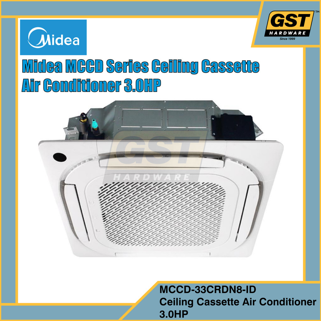 Midea MCCD Series Ceiling Cassette Air Conditioner 3.0HP R32 Inverter ...
