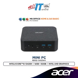 Acer Revo Box RB102-13420W11 Mini Desktop PC | Intel® Core™i5-13420H | 16GB DDR4 | 512GB SSD | Window 11 Home