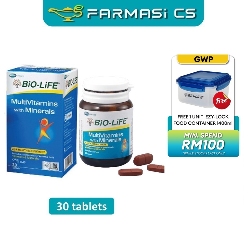 Bio-Life Multivitamins with Minerals 30 tablets EXP:01/2027 [ Farmasi ...