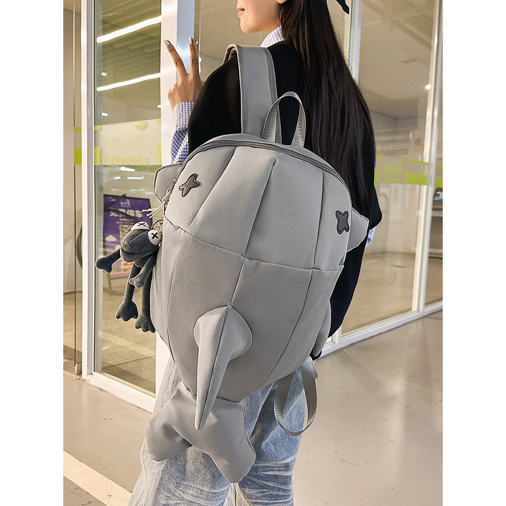 Creative Cartoon Men Women Shark Backpack Unique Funny Trendy ins ...