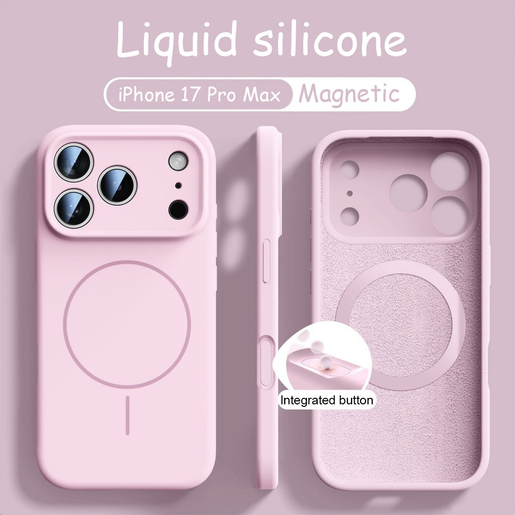 NEW Liquid Silicone Soft Shell Anti-drop Magnetic Phone Case iPhone 13 ...