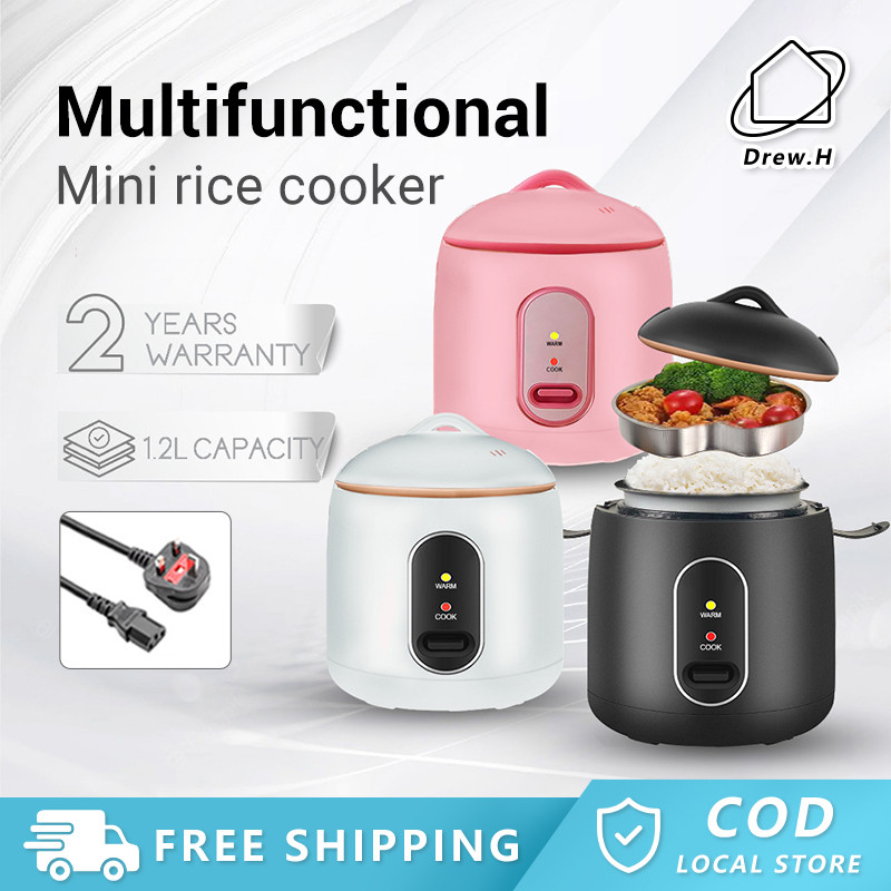 1.2L Mini Rice Cooker With Steam Periuk Nasi Elektrik Automatic Keep ...