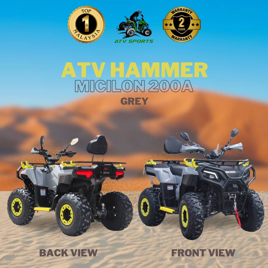 Malaysia Stock ATV HAMMER R1 200cc | Shopee Malaysia