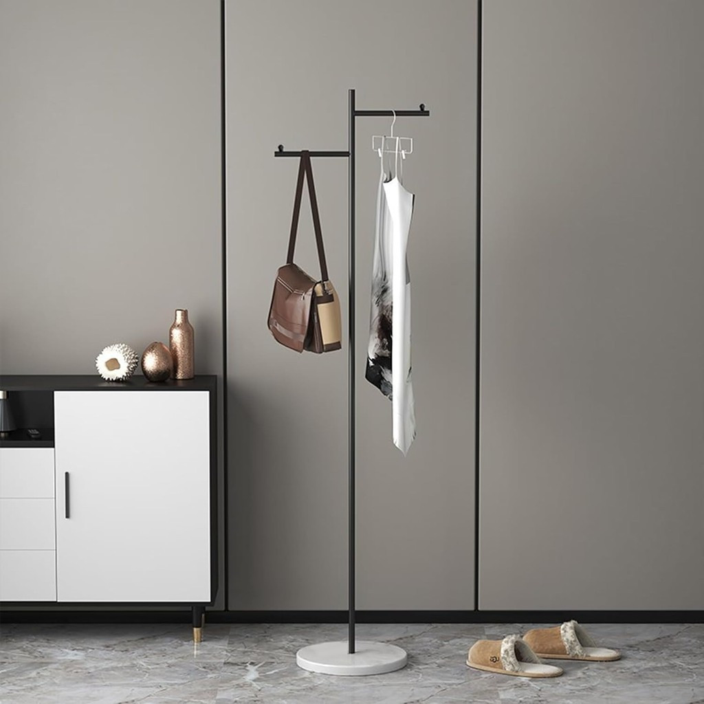 Acfeco Clothing Rack, Metal Wardrobe Rack with Marble Base, Modern ...
