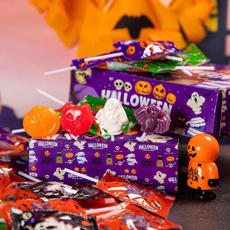 Candy/Halloween candy Lollipop Hard candy Funny Cartoon Gift Box ...