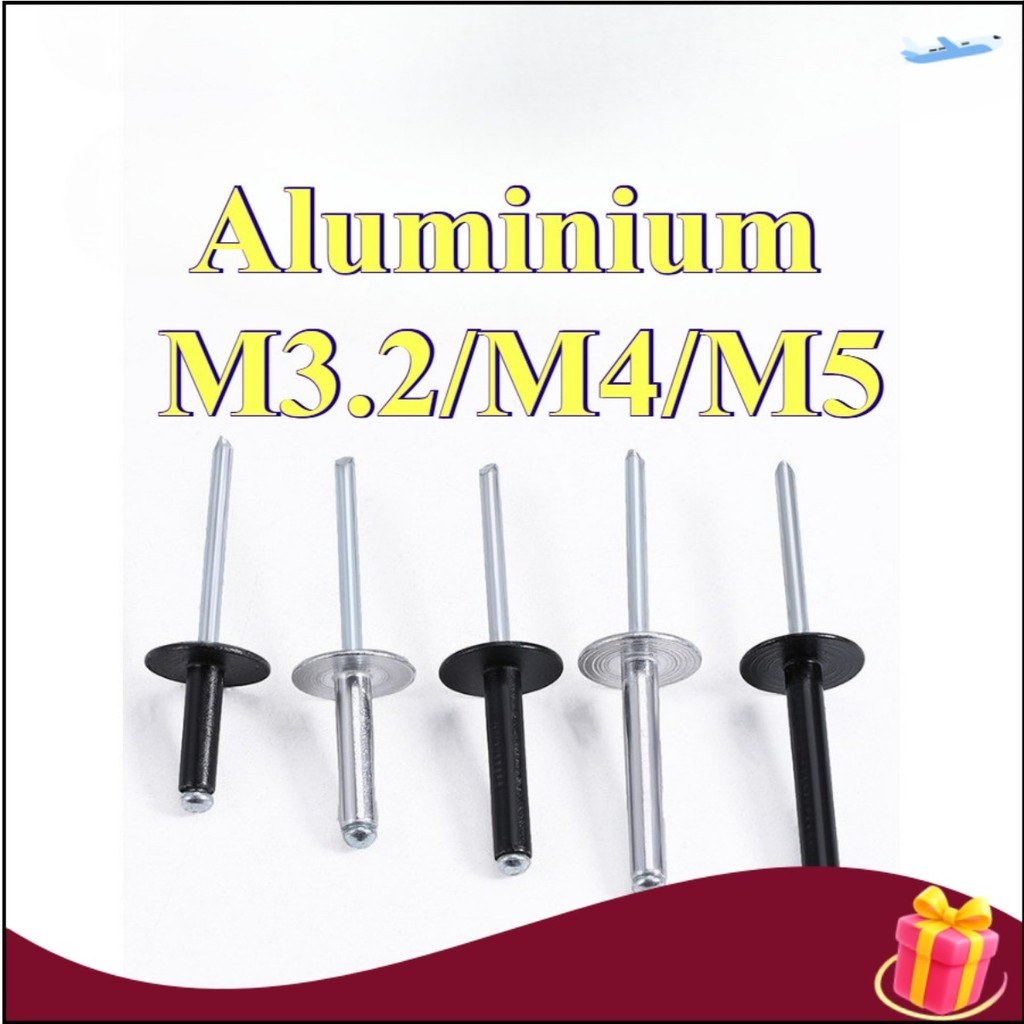 Blind Rivet/Big Cap Aluminum Rivet/Rivet/Rivet/Silver Black M3.2/M4/M5 ...