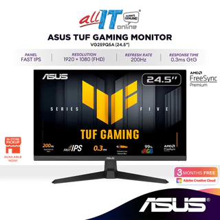 ASUS TUF Gaming VG259Q5A 24.5" FHD 200Hz Gaming Monitor | Fast IPS | 0.3ms(GTG) | FreeSync | Stereo Speaker