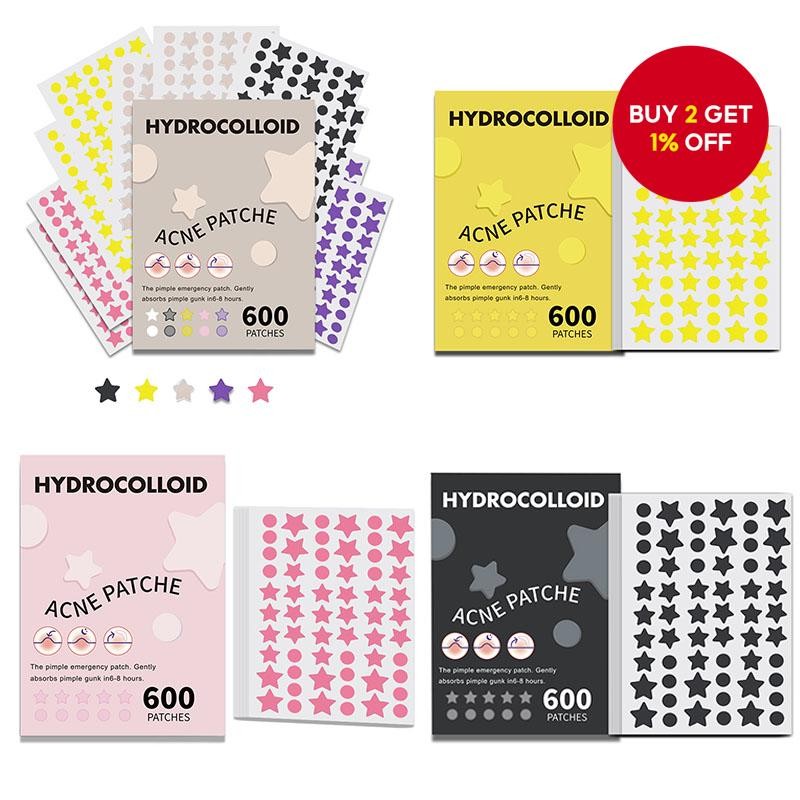 600PCS Pimple Patches for Face, Hydrocolloid Acne Patches, Zit Patches ...
