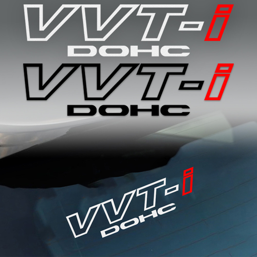 Toyota VVTI DOHC Car Reflect Vinyl Sticker Auto Door Windshield ...