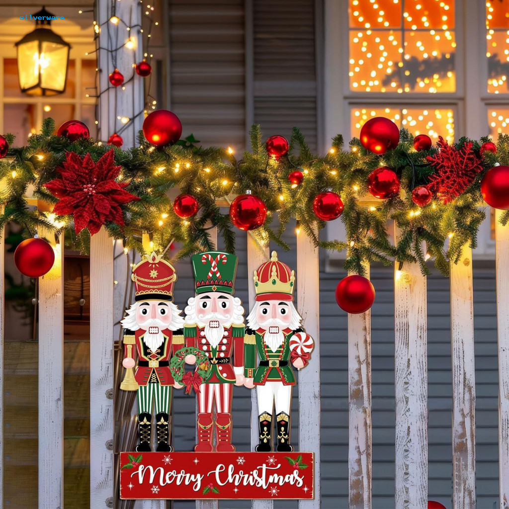 Merry Christmas Sign Christmas Door Sign Rustic Wooden Christmas ...