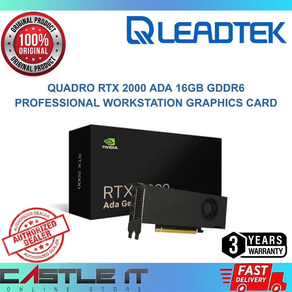 Leadtek Quadro RTX 2000 Ada 16GB GDDR6 Professional Workstation ...
