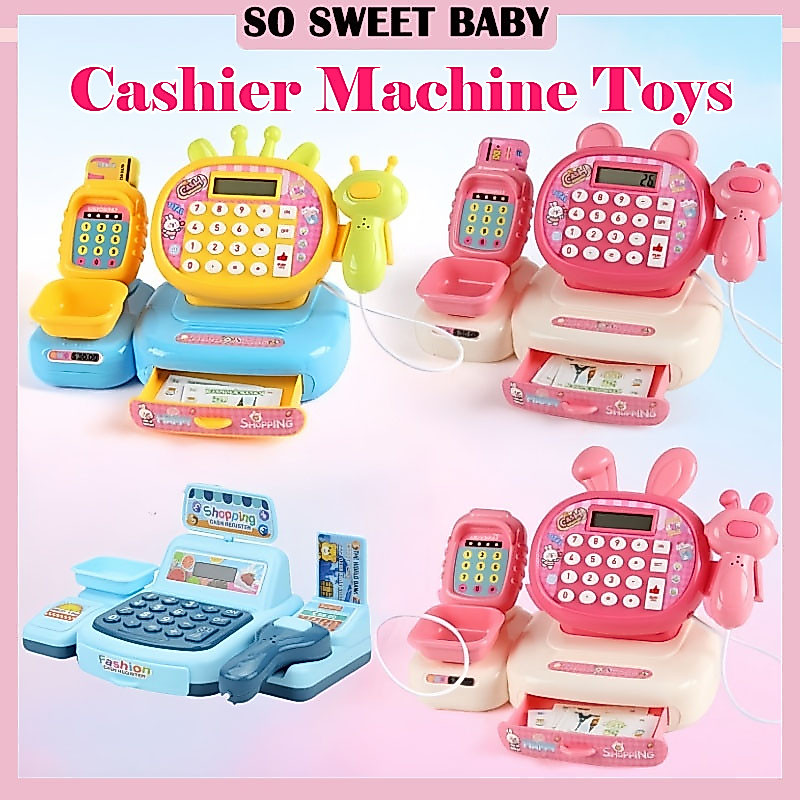 Cashier Machine Toys Big Size Pretend Play Set Simulated Supermarket ...