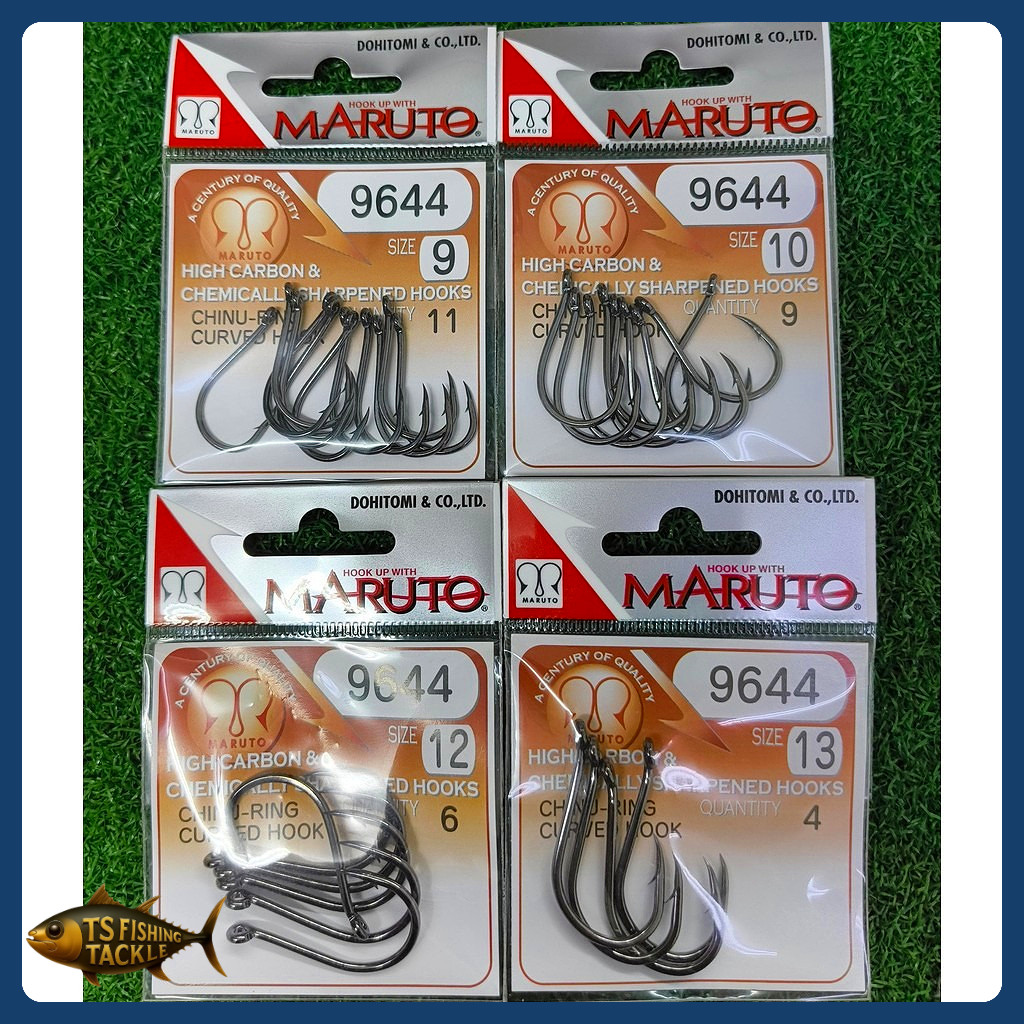 MARUTO Chinu Ring Curved Hook 9644 / Fishing Hook / Mata Kail | Shopee ...