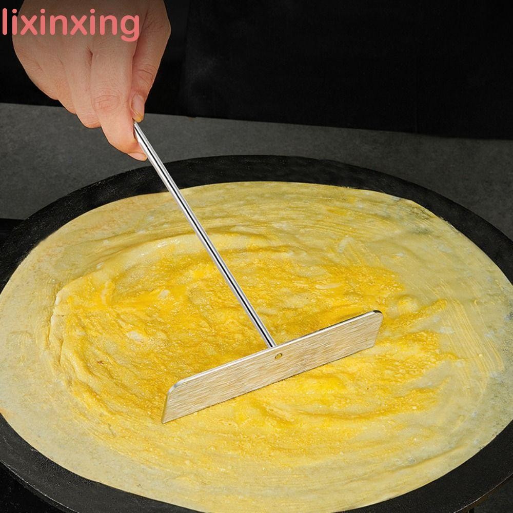 LIXINXING T Shaped Crepe Rake, Stainless Steel Rustproof Crepes ...