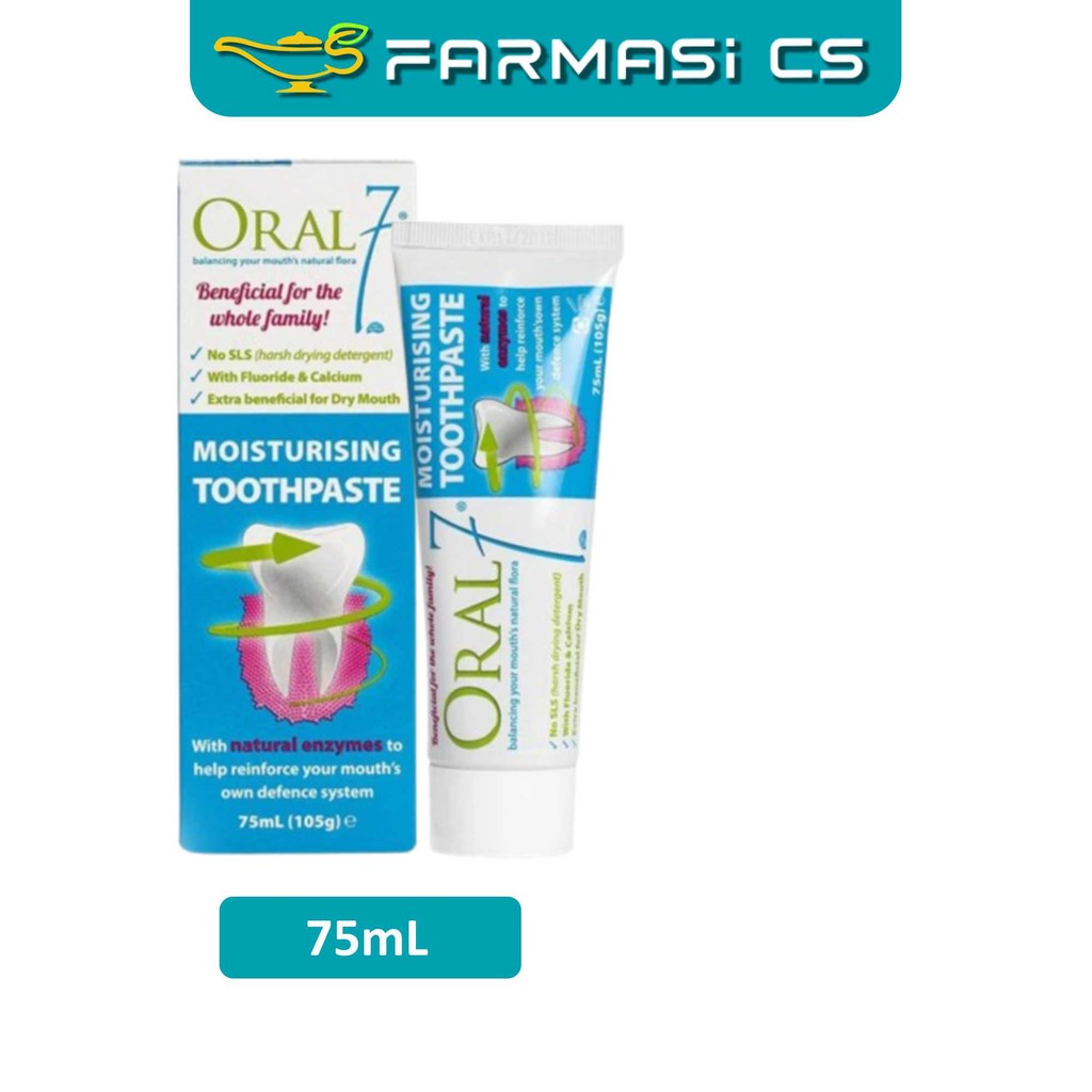 Oral 7 Moisturising Toothpaste 75ml EXP:07/2027 [ Farmasi CS ] | Shopee ...