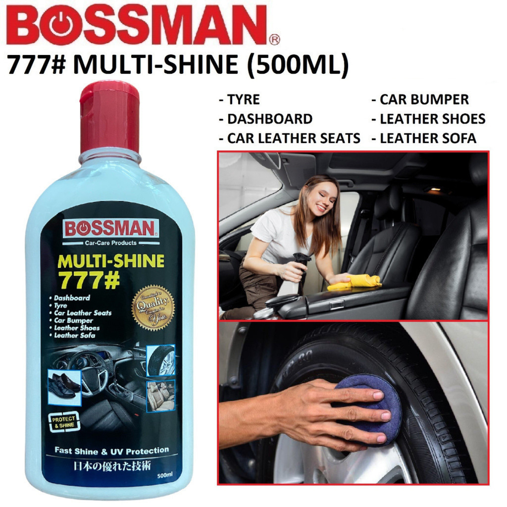 BOSSMAN 500ML 777# BMS77705 MULTI-SHINE / CAR INTERIOR DASHBOARD SHINE ...