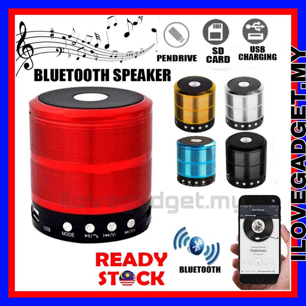 WSTER WS887 Mini Wireless Speaker Bluetooth FM RADIO Portable Speaker ...