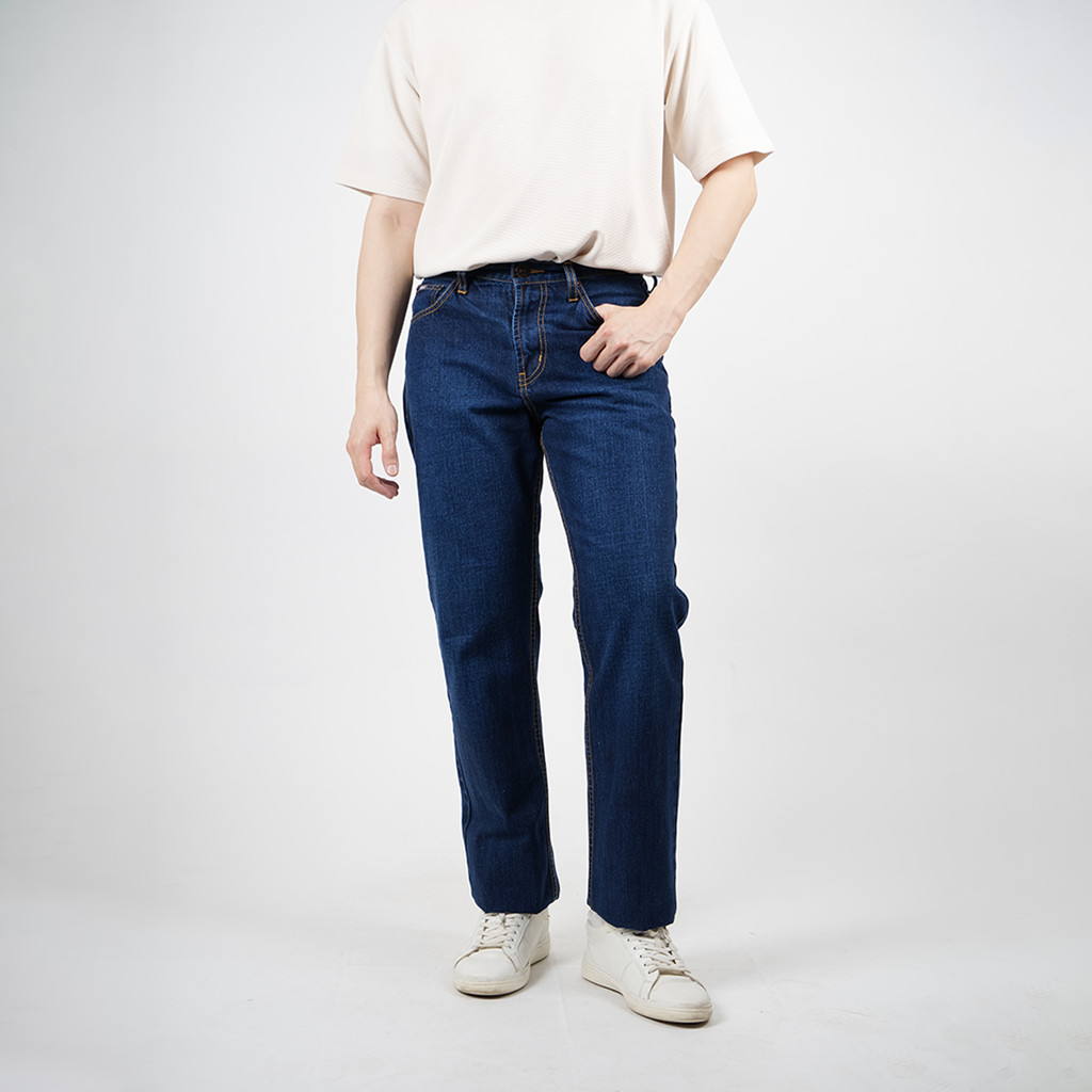 DAPPER | Straight Cut Blue Jeans - J35342 | Shopee Malaysia