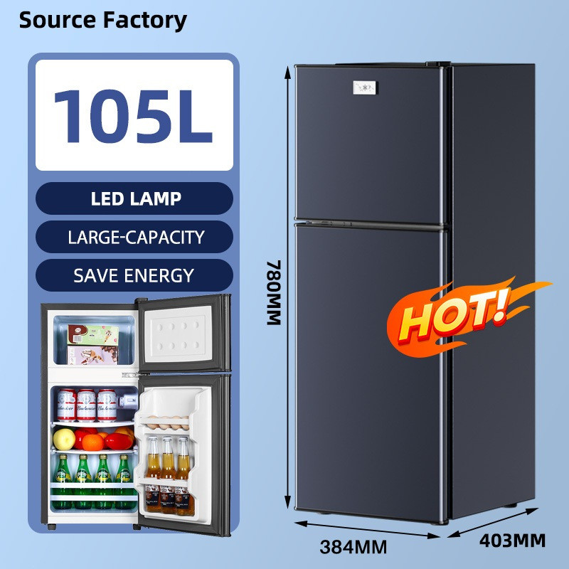 2-door refrigerator Snowflake Energy Conservation Mute upright freezer ...