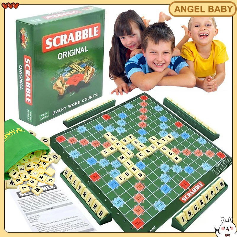 Scrabble Word Matching Crossword Board Game Word Game Letter Game Kids ...